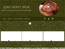 Tablet Screenshot of lisbetweir.com